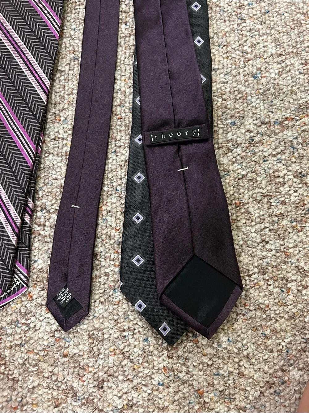 Theory Men's Purple and Black Tie Trio
